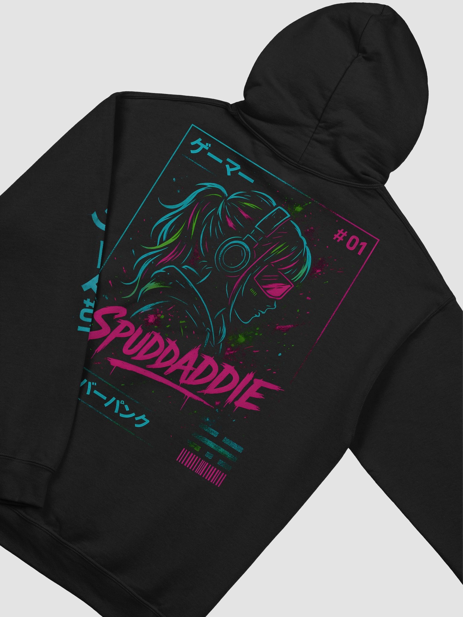 #01 SPUDDADDIE // Neon Override Hoodie product image (4)
