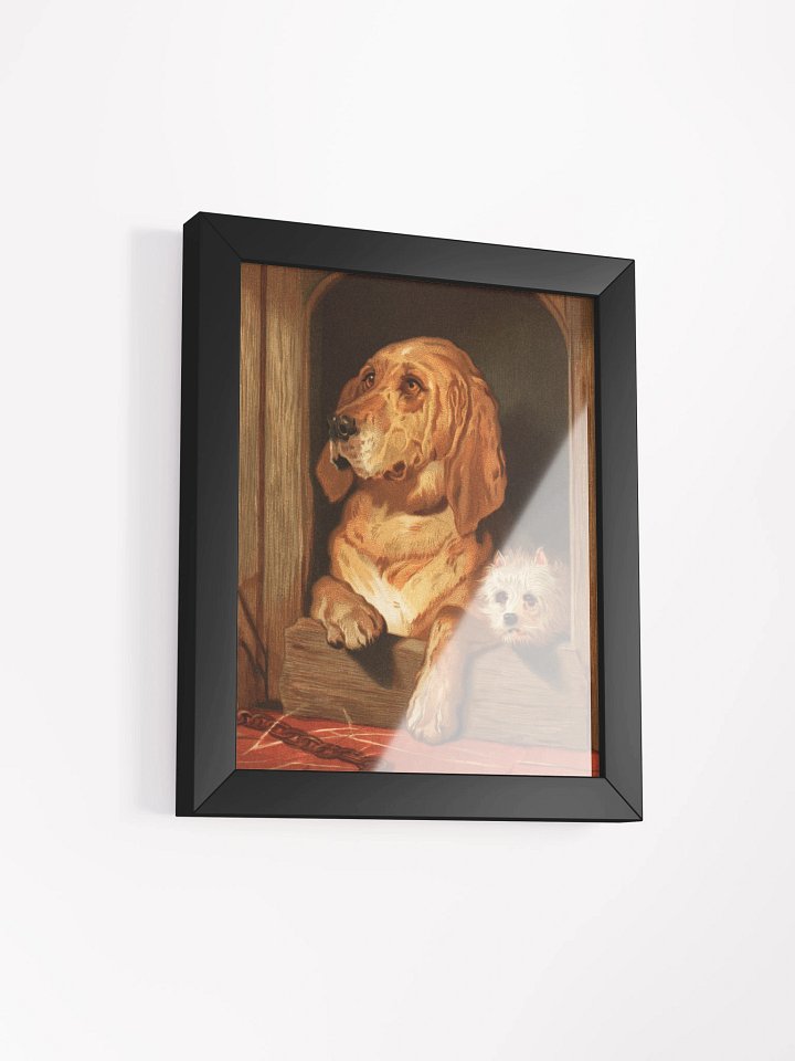 vintage dogs - Vibrant Matte Poster in Ayous Wood Frame product image (31)