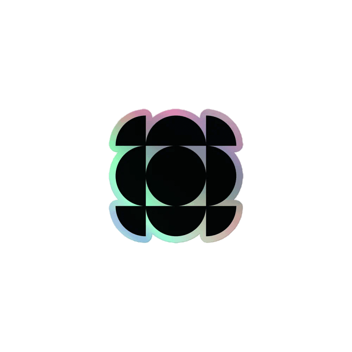 BTC! Logo Holographic Sticker product image (1)