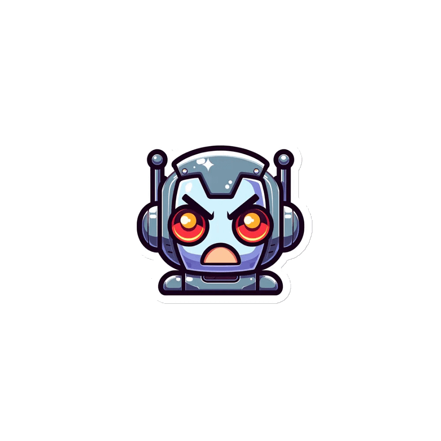 Intense Bot Head Die-Cut Magnets product image (1)