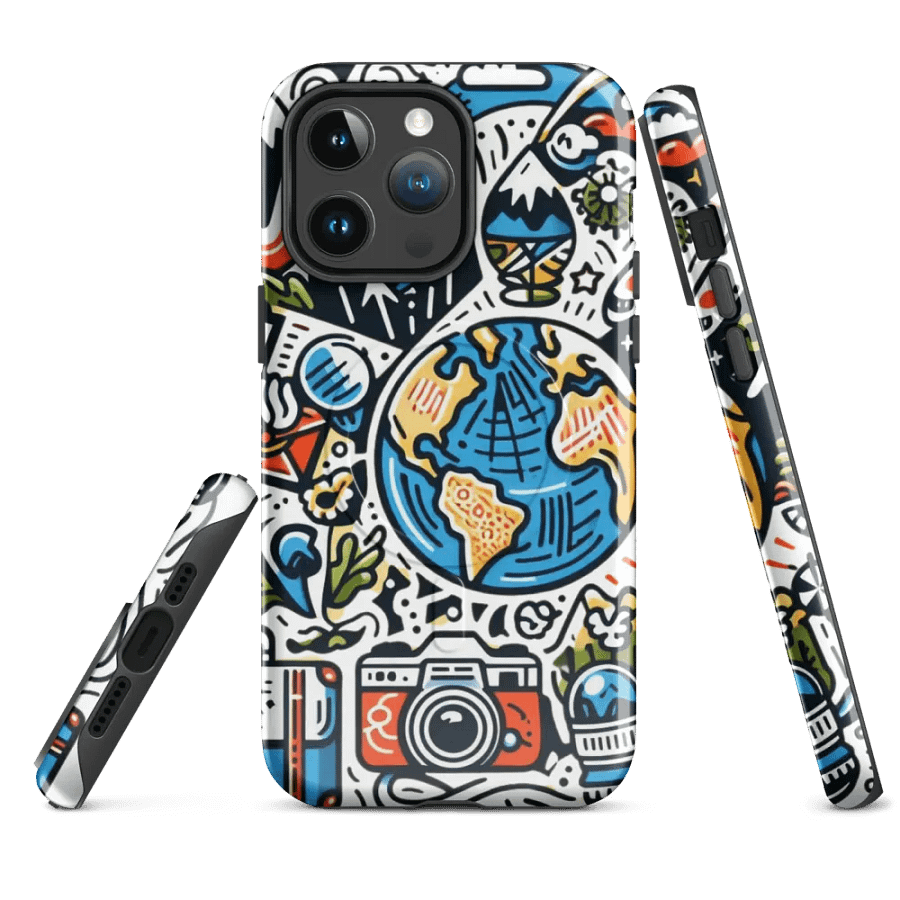 MagSafe® Tough Case for iPhone® | AI Travel Designs for an Enthusiastic Life product image (4)