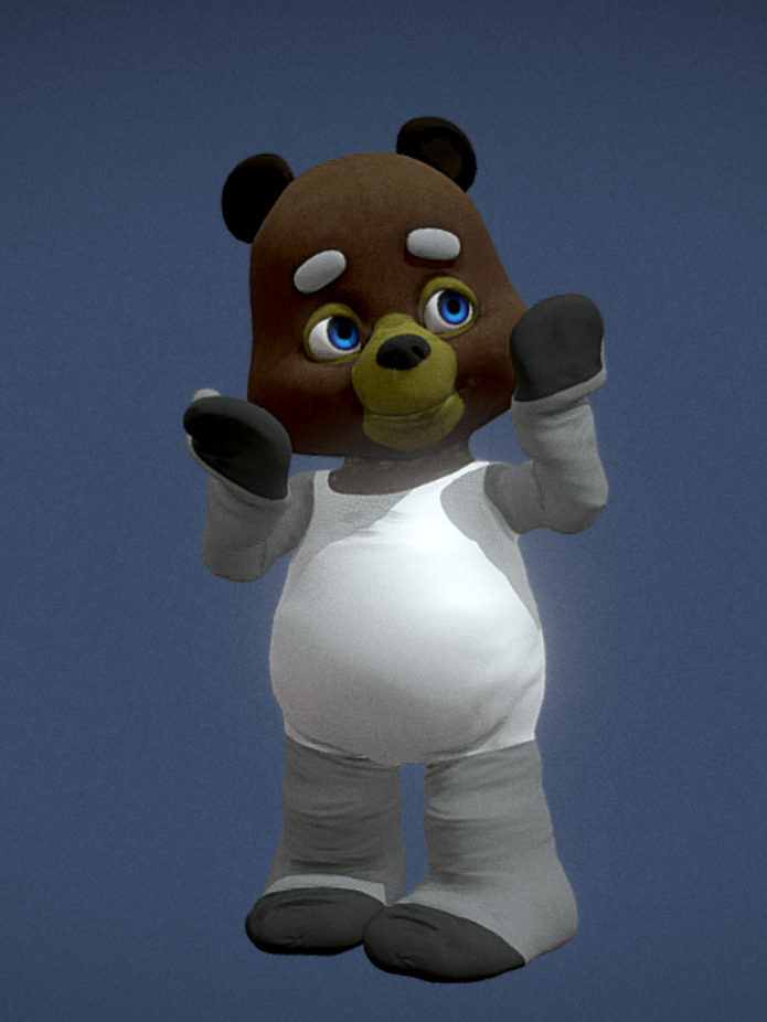 Cute Teddy Bear 3D Model with Animation product image (2)