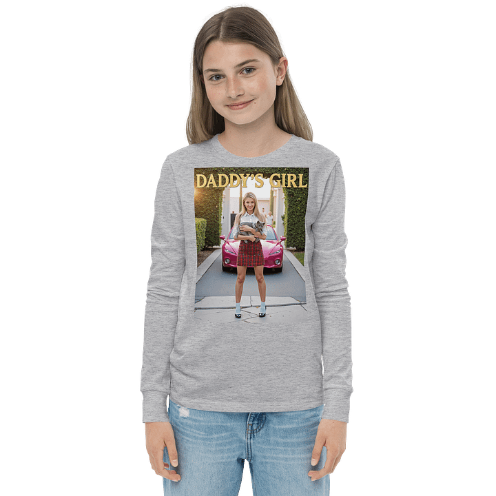 DADDY'S GIRL Youth Long Sleeve Tee product image (4)