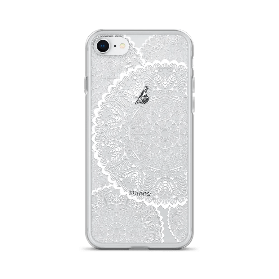 White Lace mandala Phone Case product image (3)