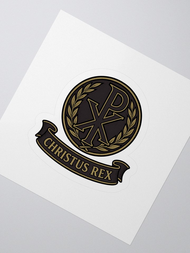 Chi-Rho sticker black product image (2)