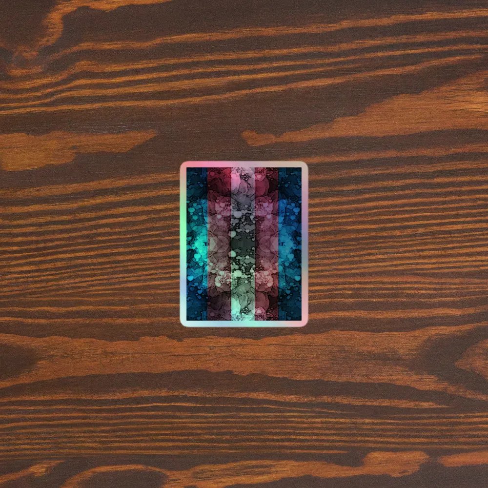 Transgender Pride Flag Sticker (Textured Variation) product image (5)