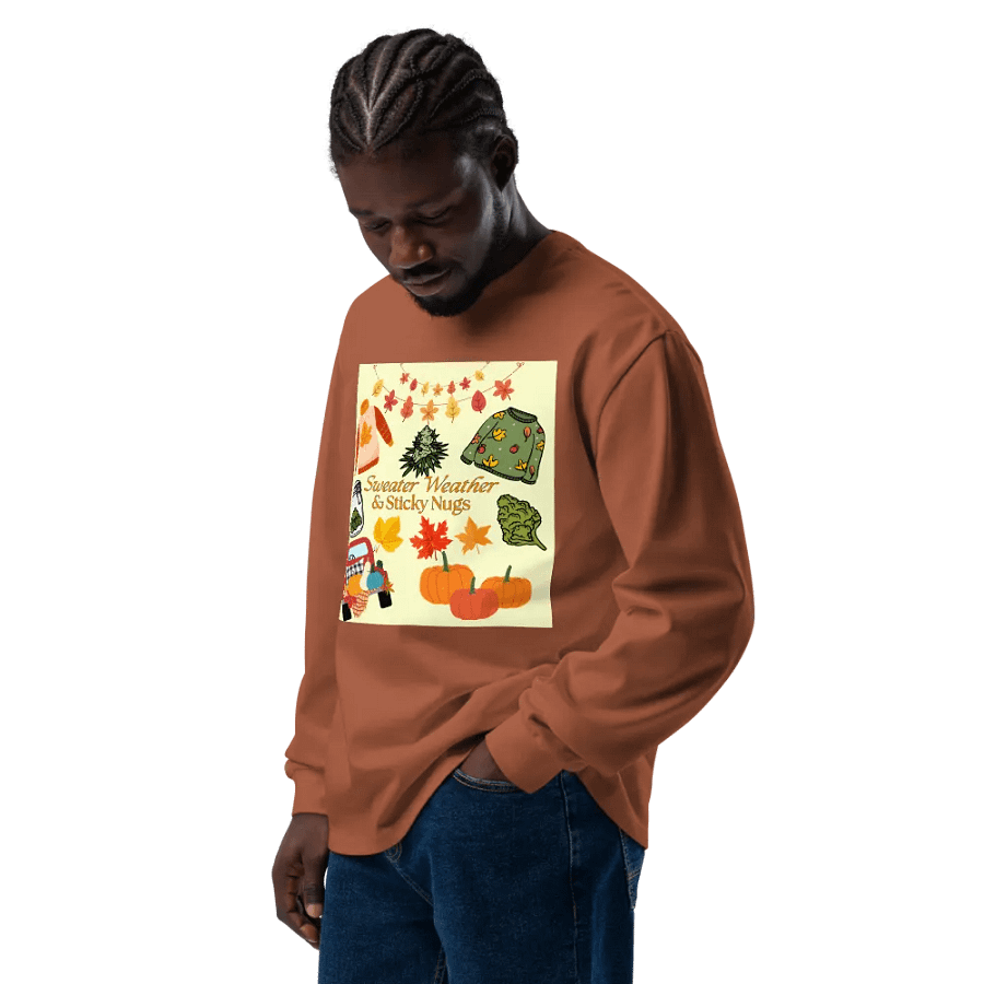 Autumn Cannabis Vibes Long Sleeve Shirt product image (10)