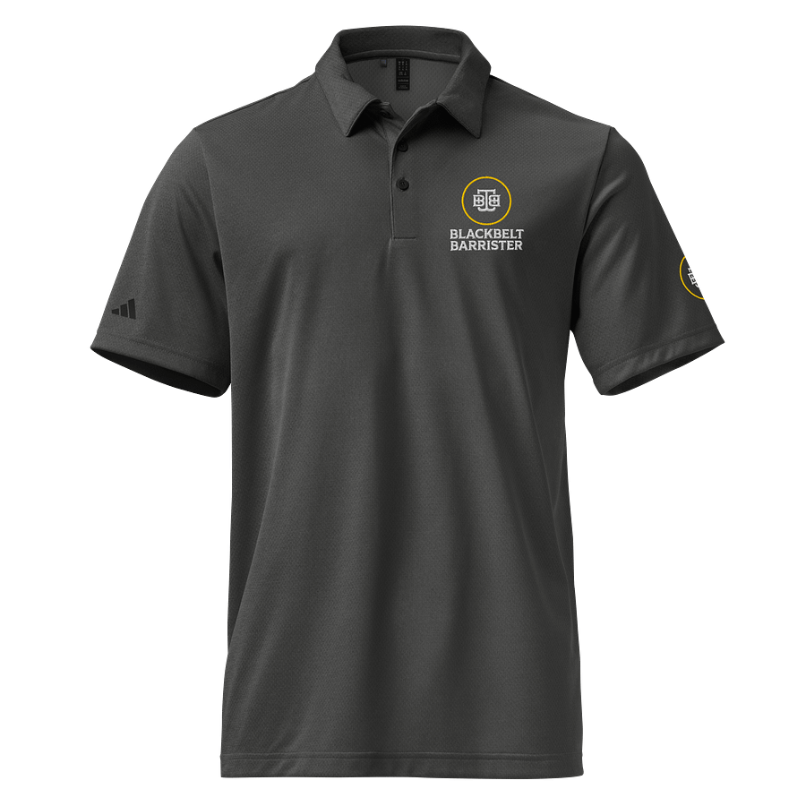 Adidas x BBB Space-Dyed Polo Shirt Black Melange product image (1)