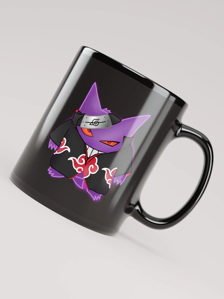 Gengar X Itachi (akatsuki) Black Glossy Mug product image (4)