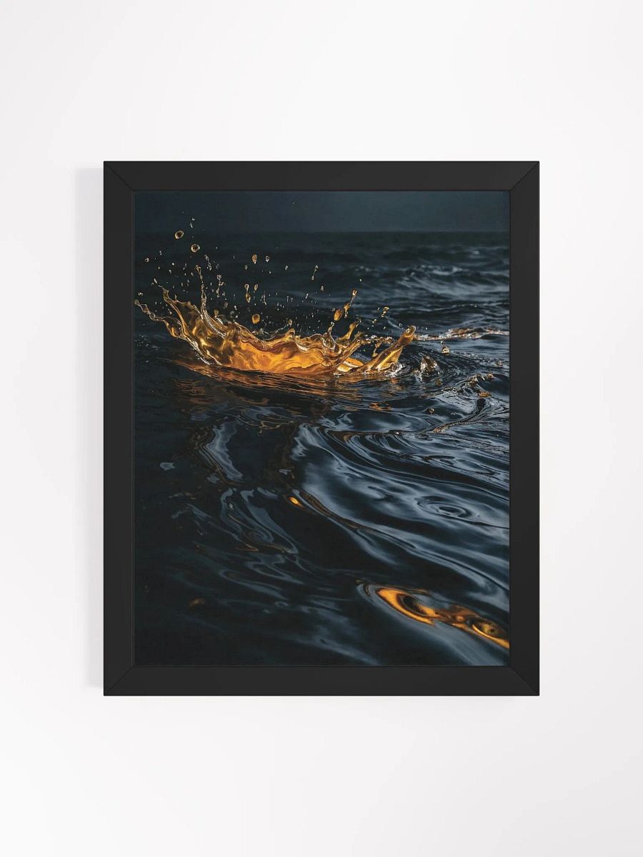 Golden Splash Framed Matte Print product image (6)