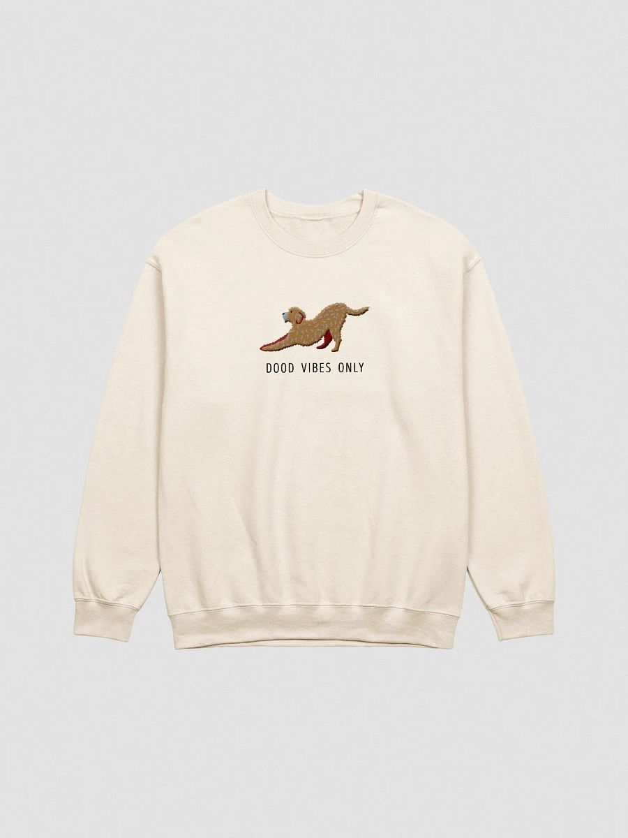 Dood Vibes Only Sweatshirt (Embroidered) of a Golden Doodle product image (4)