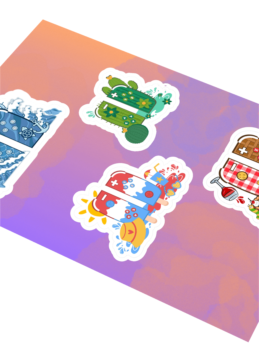 Summer/Spring Controllers Sticker Sheet product image (2)