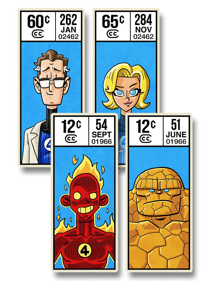 Fantastic Four Sticker Pack product image (1)