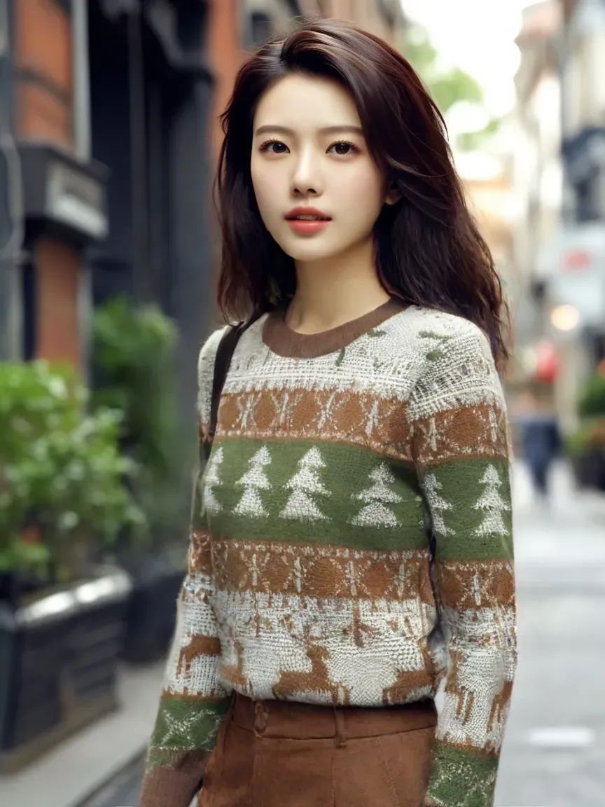 Festive Reindeer Christmas Sweatshirt – Cozy & Stylish Holiday Knitwear product image (4)