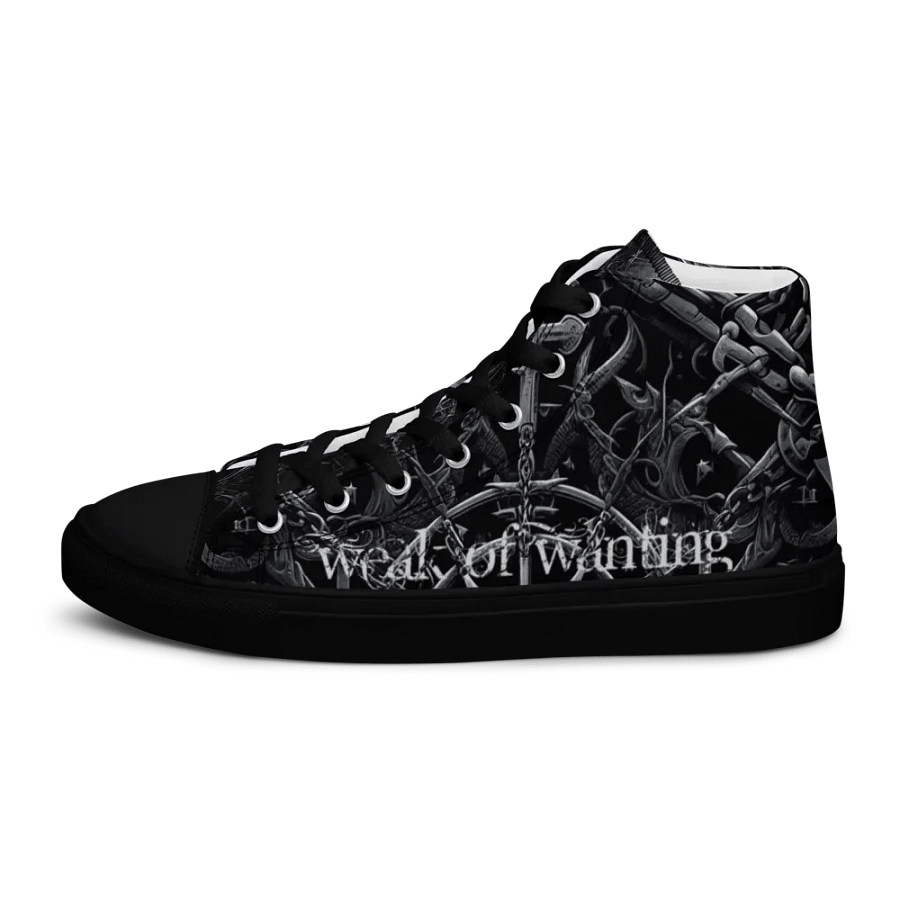 Weak Of Wanting Gothic / Metal Logo High Tops product image (6)