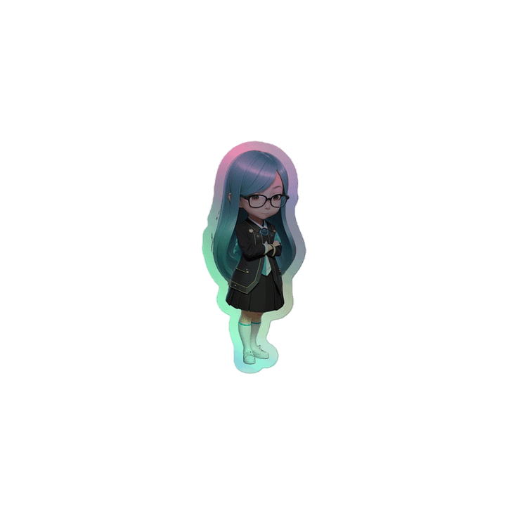 (AQUA CHIBI) K "HOLOGRAPHIC" STICKERS product image (1)