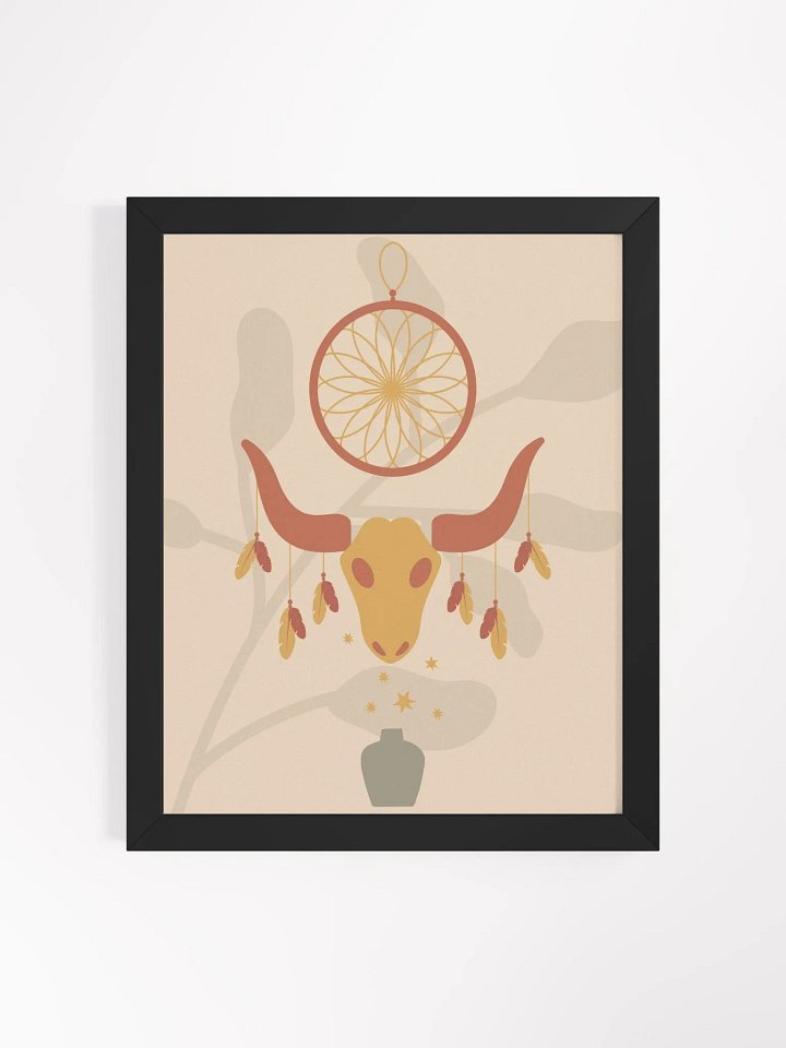 Dreamcatcher Steer Skull Matte Poster product image (10)