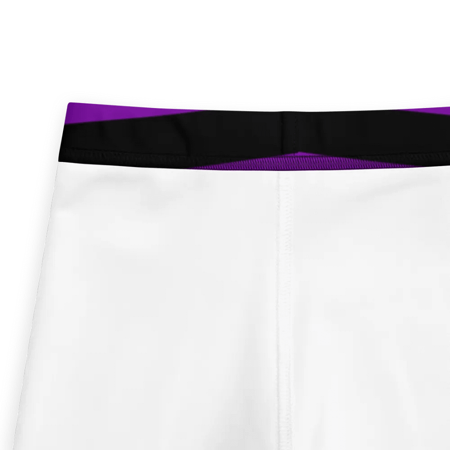 Striped Black and Purple Kids Leggings product image (3)