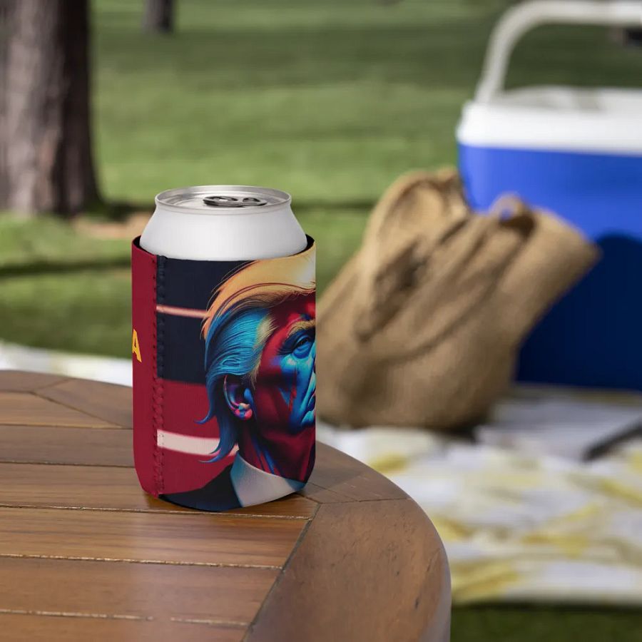 Blue and Red Can Cooler product image (7)