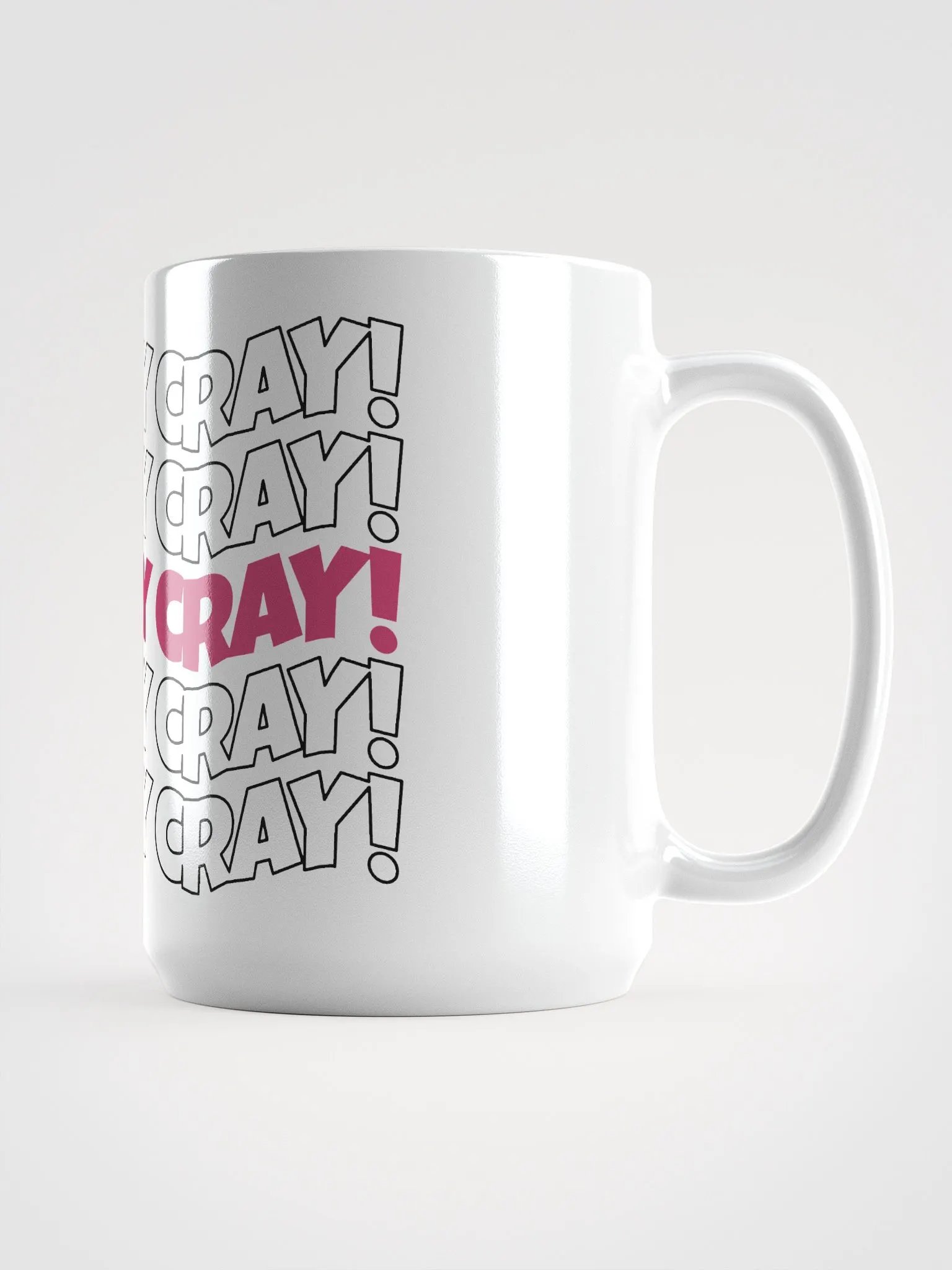 He's cray cray! Mug (pink/black) product image (1)