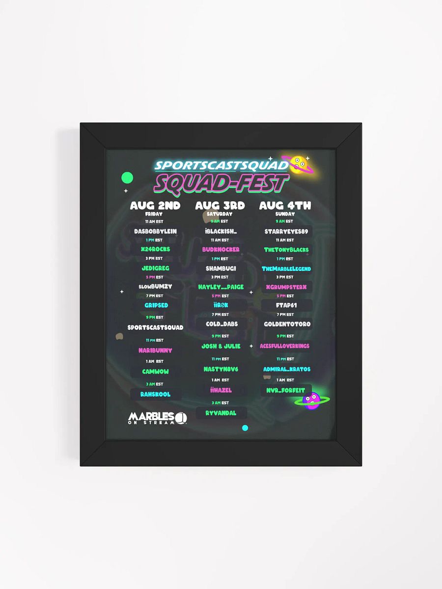 Sci-Fi Squadfest W/ Frame 8x10 product image (4)
