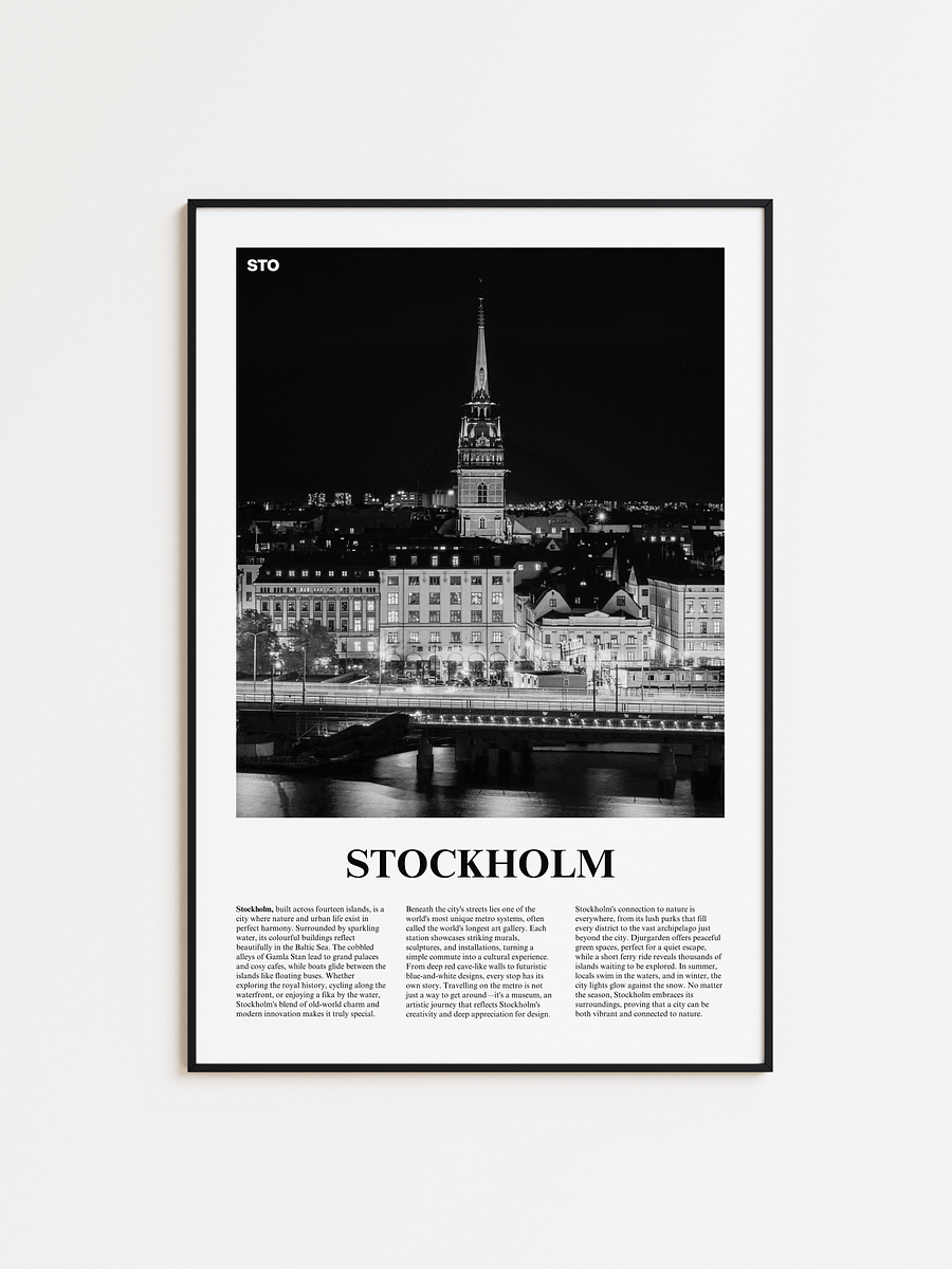 Stockholm 03 Newspaper Poster product image (1)