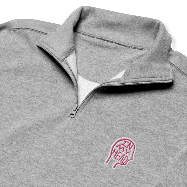 In My Head (pink bubble design) embroidered quarter zip product image (6)
