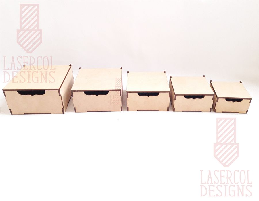 Boxes Bundle (Set 1, 2) - Laser Cut Files product image (10)