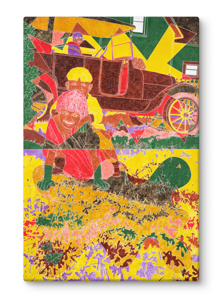Jenny, Clyde, and Kathryn (2015) on canvas (24" x 36") product image (1)