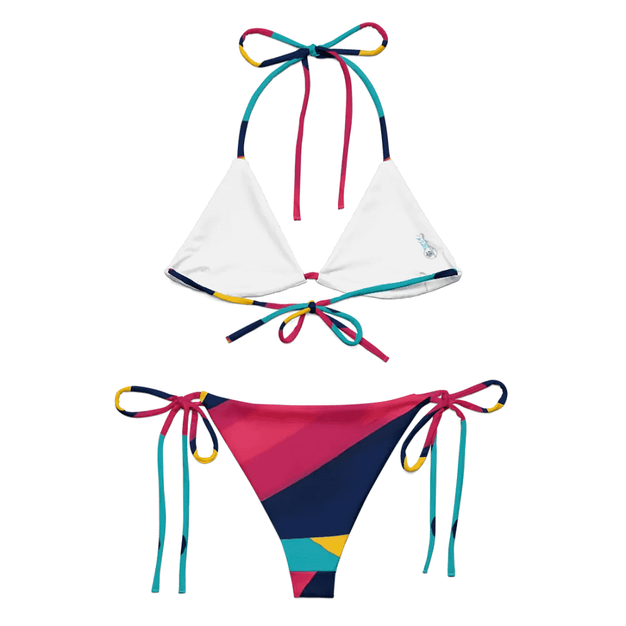 Abstract Lithographic Pattern Design String Bikini - V10 product image (5)