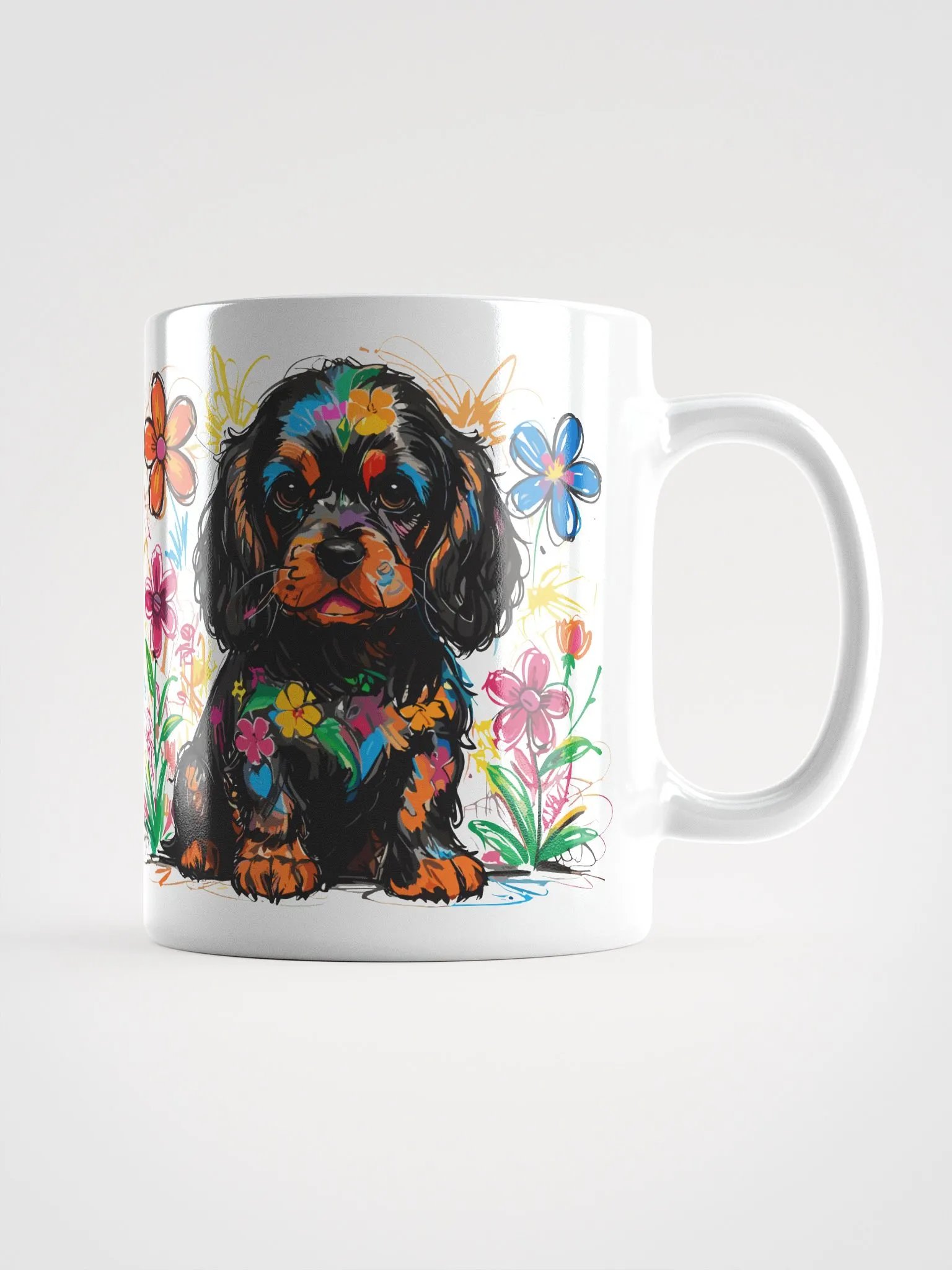 Scribbles Cocker Spaniel 9 , Mug product image (1)