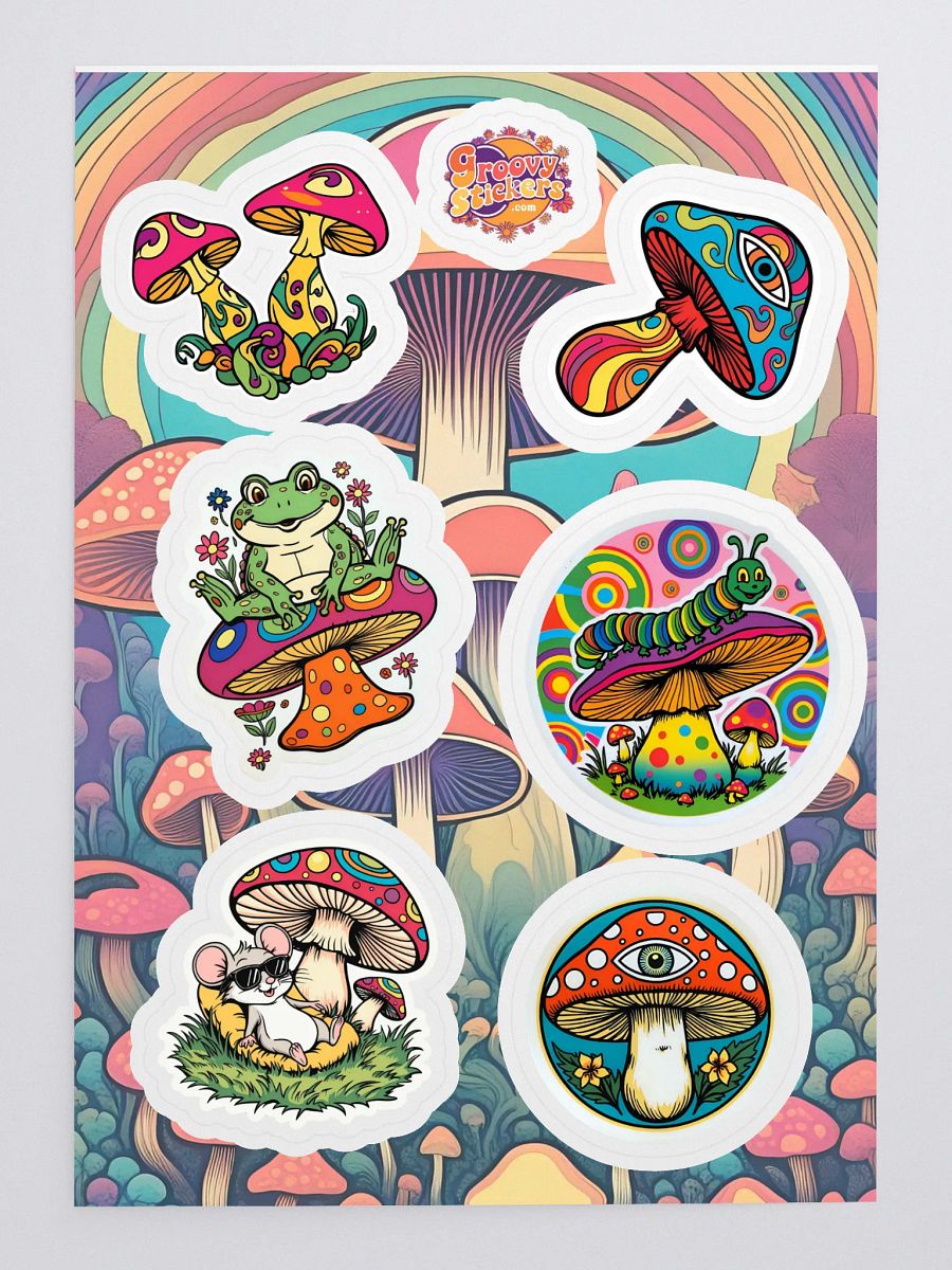 Whimsical Mushroom Wonderland Sticker Sheet product image (3)