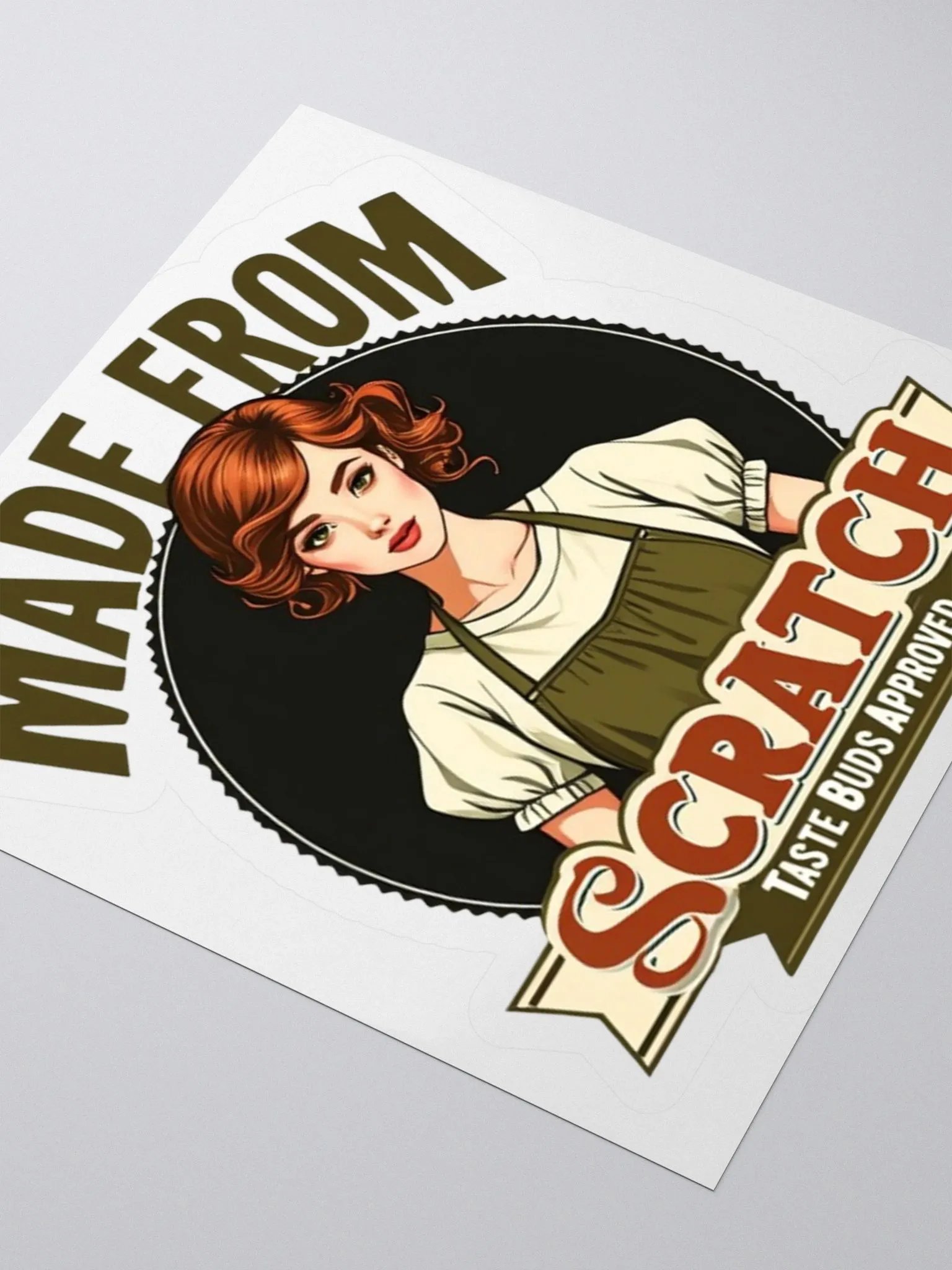 Made from Scratch Vintage Chef Kiss Cut Stickers product image (7)