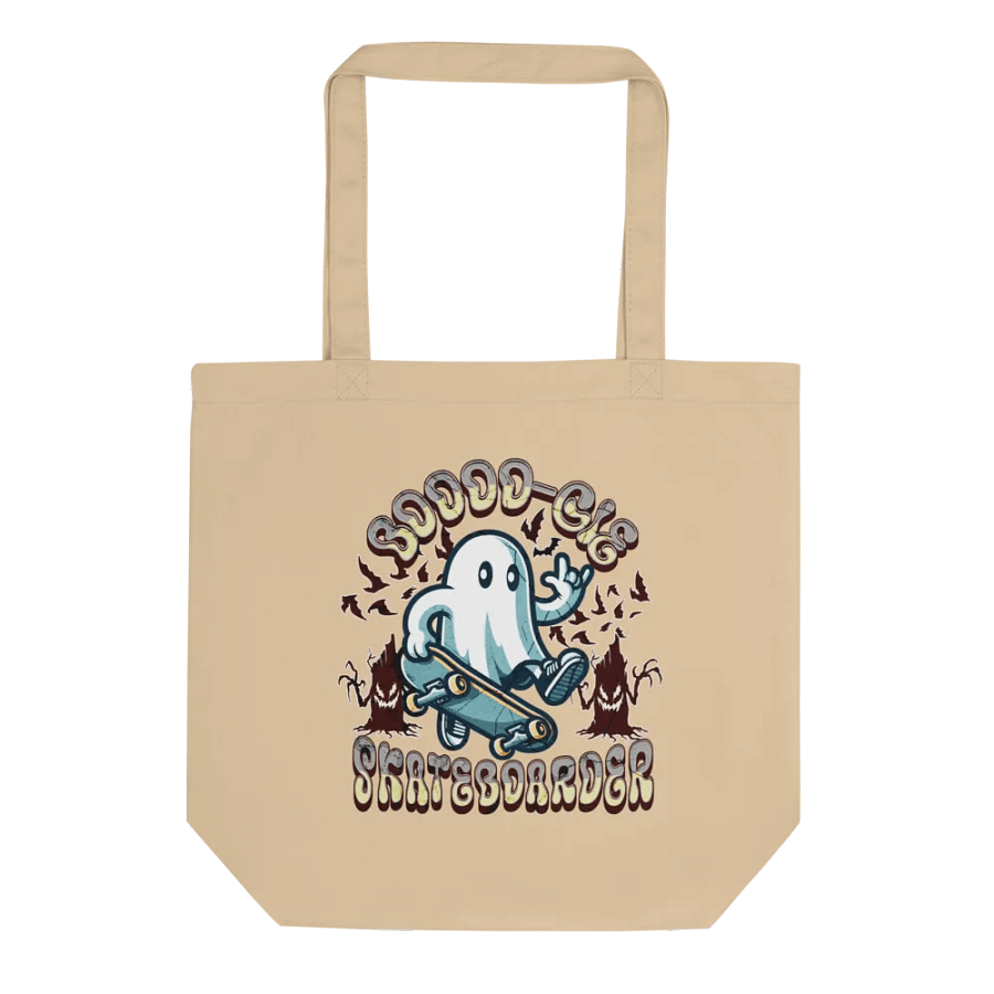 Boooo-gie Skateboarder Spooky Eco-Friendly Tote Bag product image (1)
