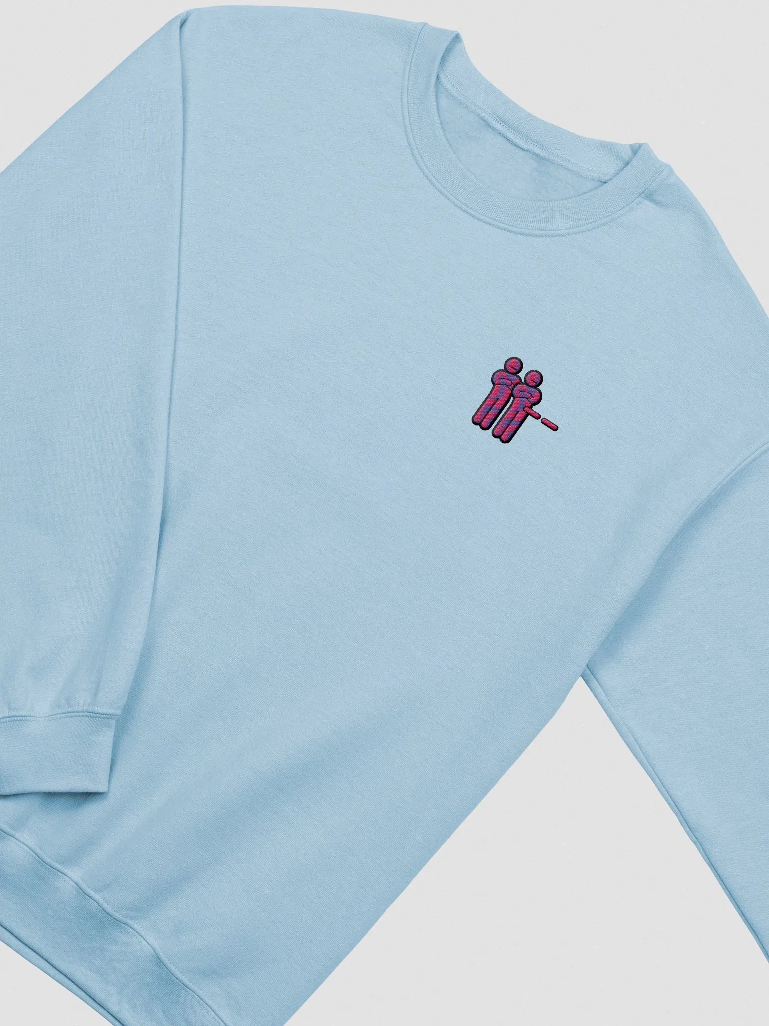 "Unimpressed" Embroidered Crewneck - Pink+Black Logo product image (2)
