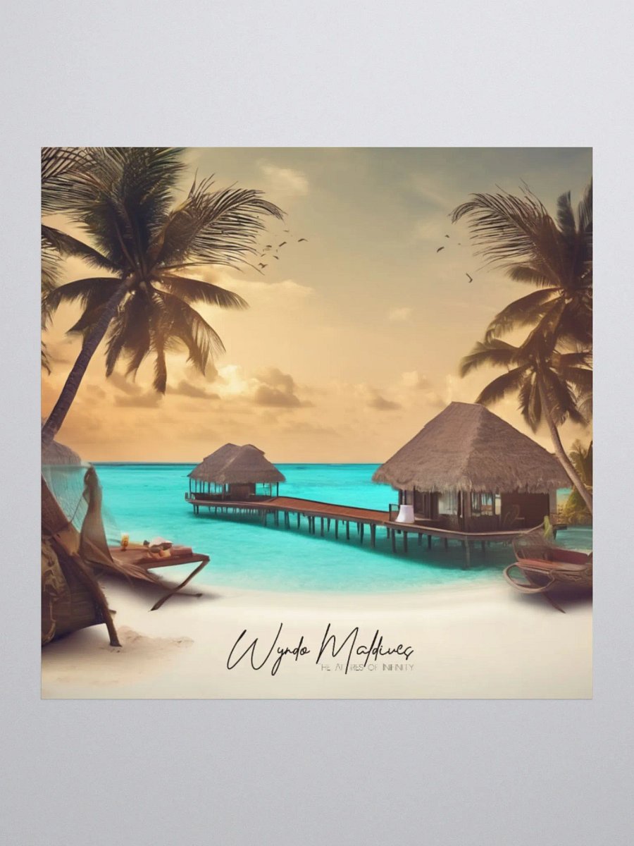 Maldives Scenery Sticker product image (1)