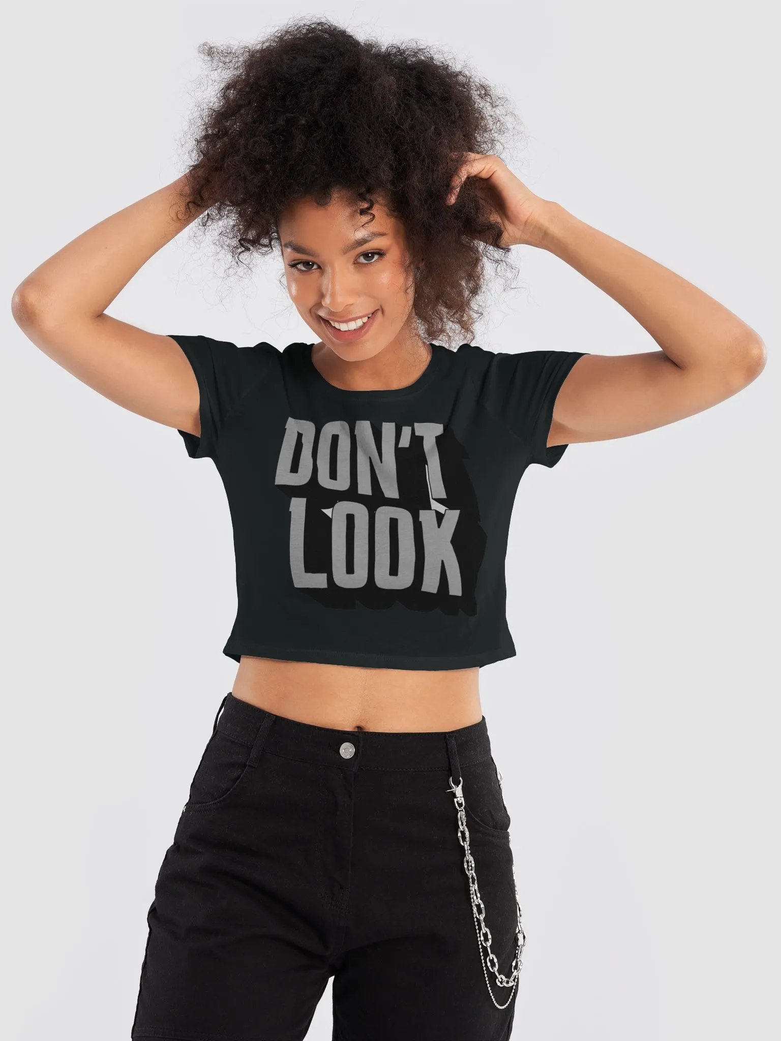 Enigmatic Message Women's Crop Tee product image (3)