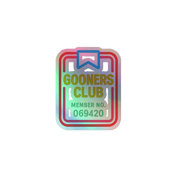 Gooners Club Member Sticker product image (1)