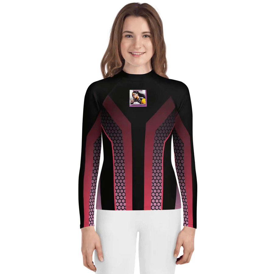 HexaGraffiti Youth Rash Guard product image (1)