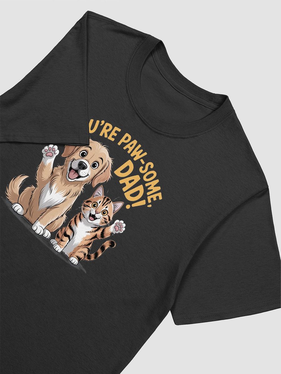 Paw-some Dad Cartoon T-Shirt product image (7)