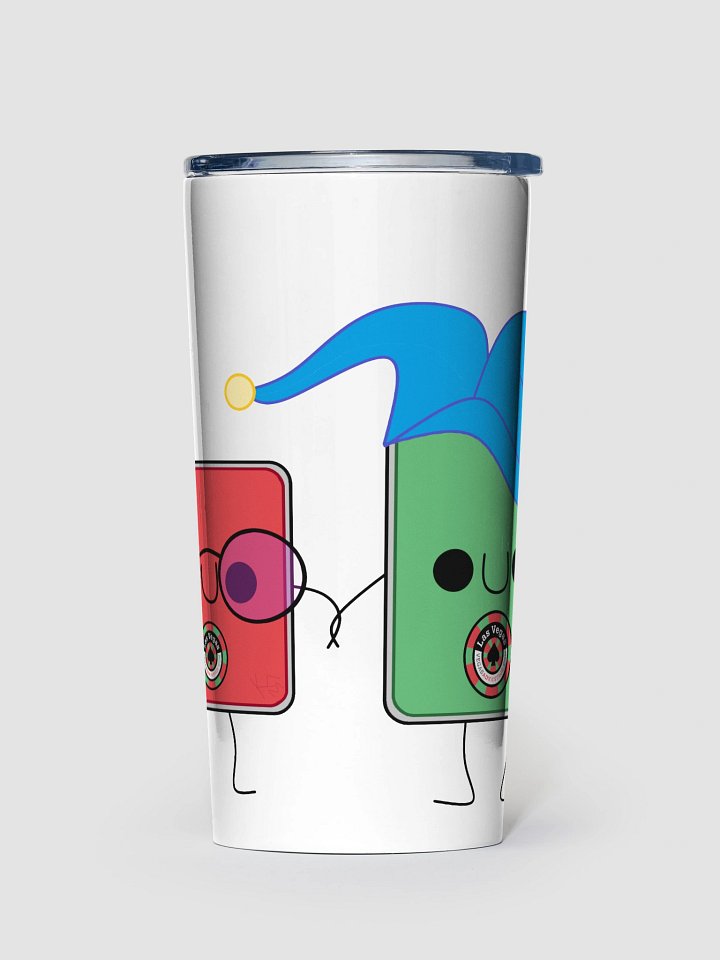 Vegas Advantage Couple of Cards 20oz Stainless Steel Tumbler product image (1)