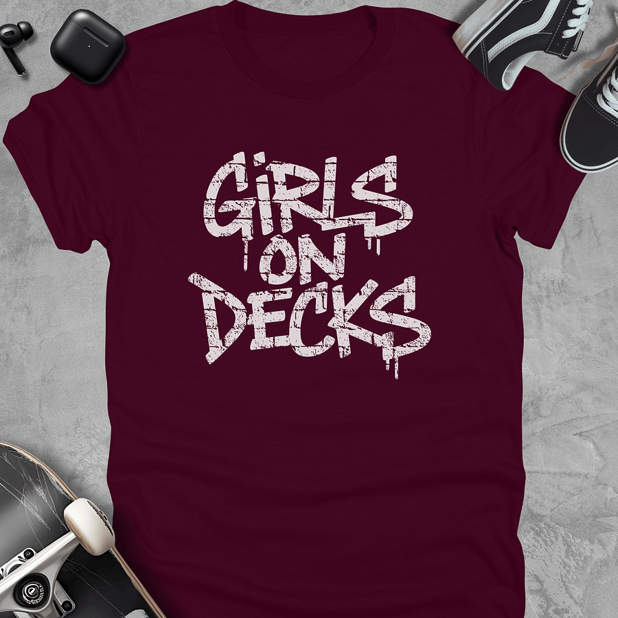 Girls on decks, Skateboarding t-shirt for girls, Women's T-shirt product image (3)