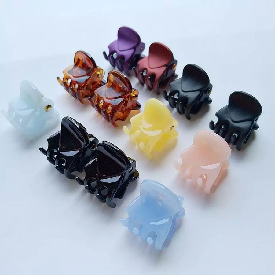 RSINC Plastic Hair Claws Pins Clamps Small hair Clips for Girls -12 PCS product image (1)