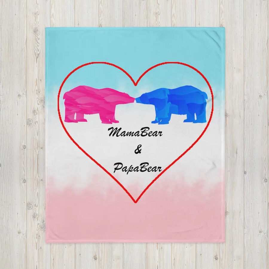Mama & Papa Bear Throw Blanket product image (16)