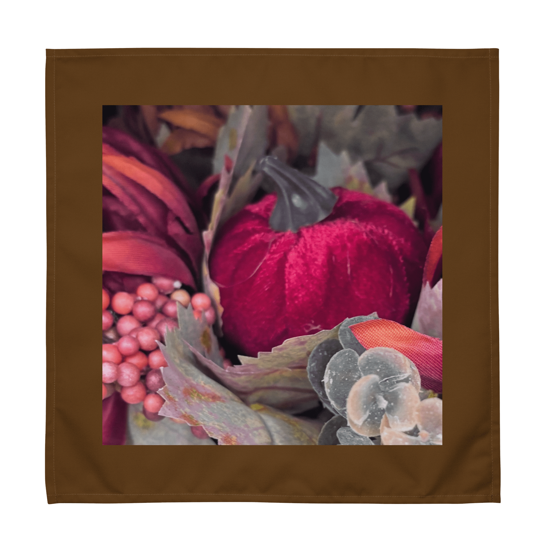 Festive Velvet Pumpkin Cloth Napkin Set product image (4)