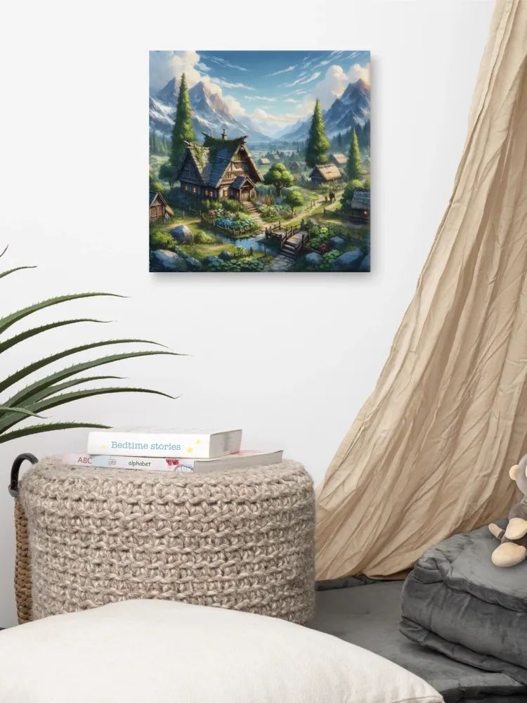 Enchanting Mountain Village Canvas product image (4)