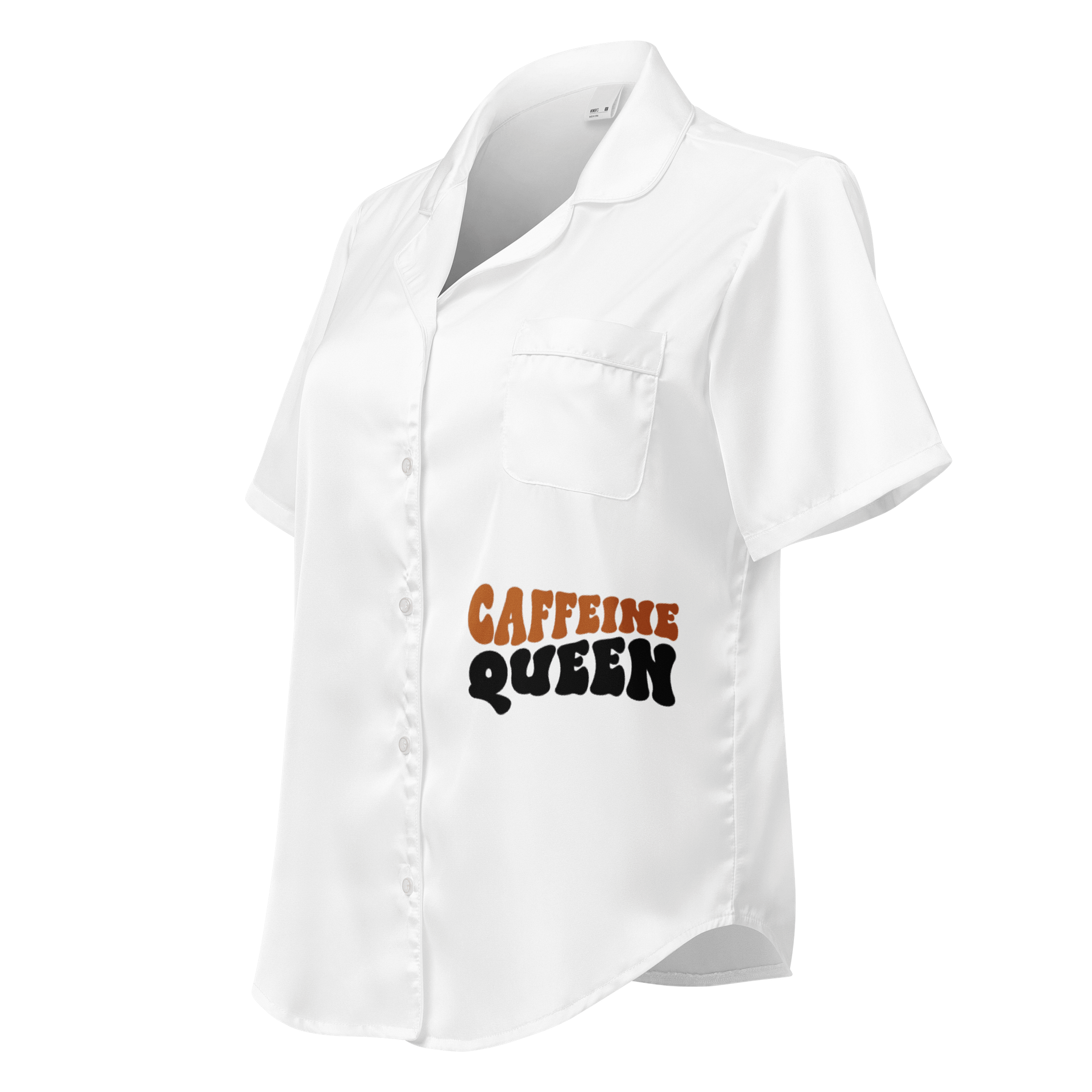 Caffeine Queen Print Pajama Top product image (1)