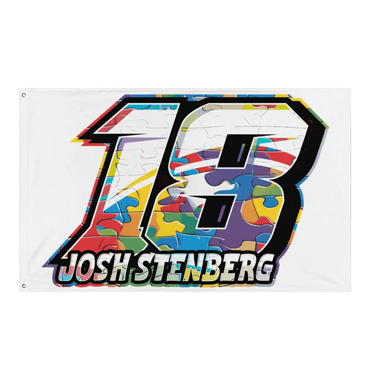 Autism Awarness Racing #18 Flag product image (1)