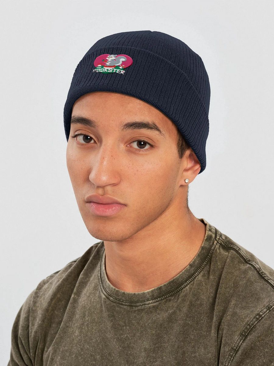 Organic Cotton Embroidered Heartfelt Squirrel Carrot Beanie product image (3)