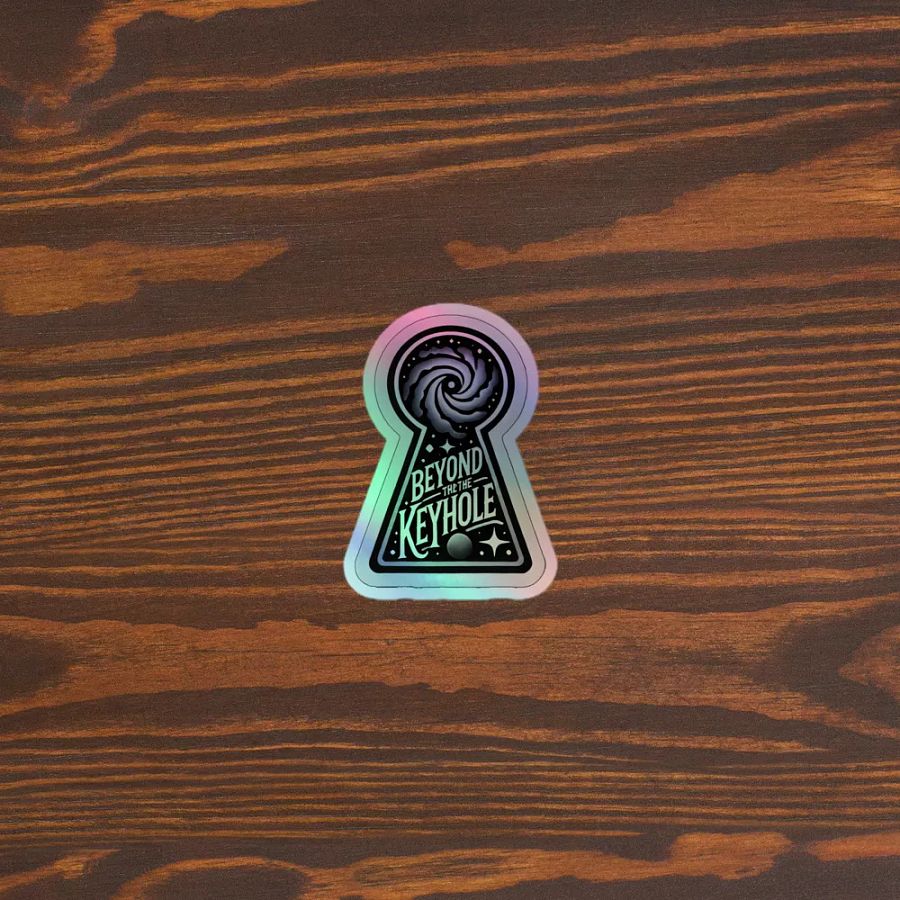 Beyond the Keyhole Holographic sticker product image (5)